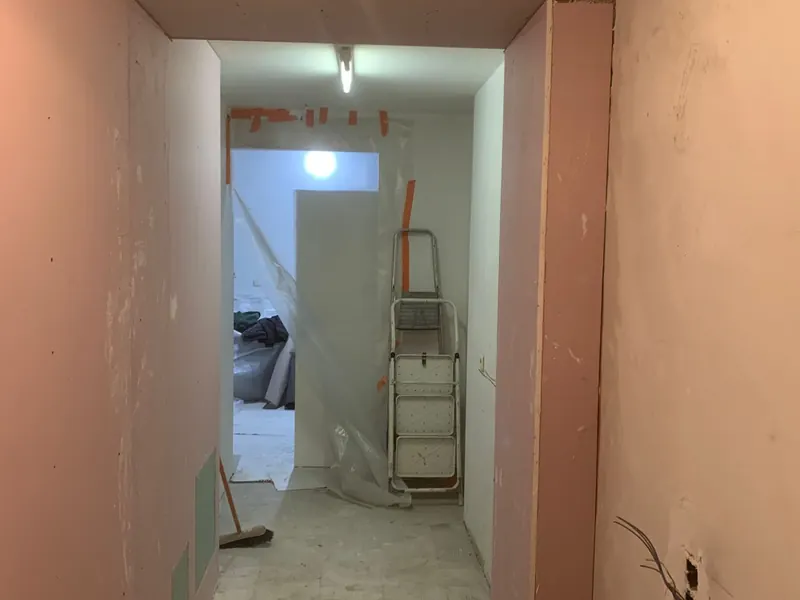 gang met brandwerende gyproc