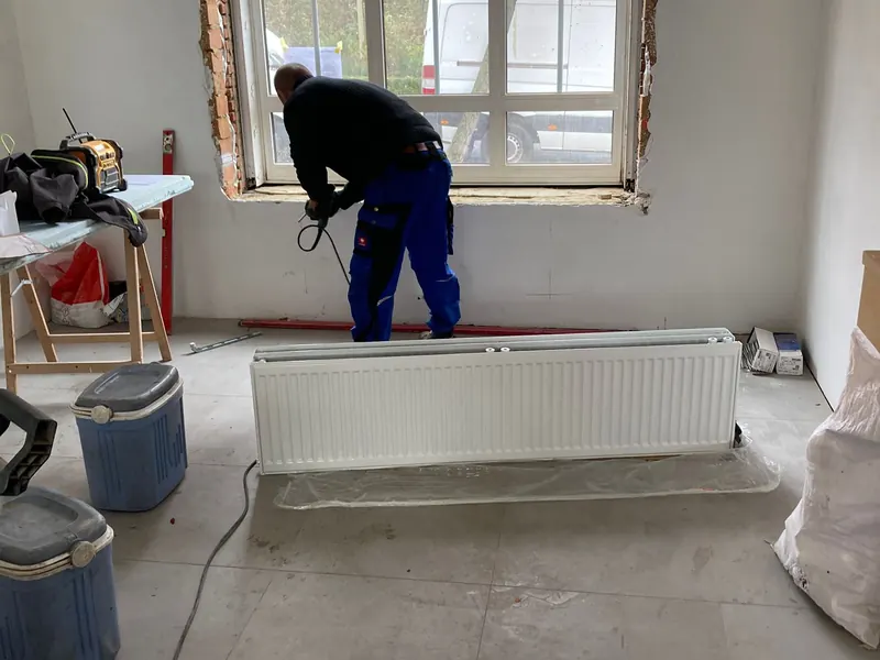 radiator plaatsen, vakman