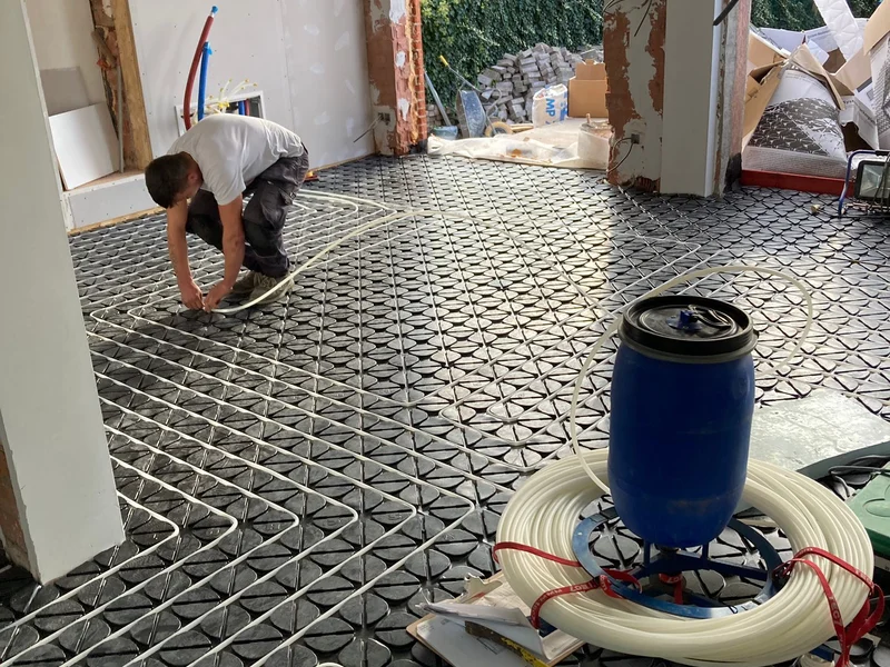 vloerverwarming leggen, vakman
