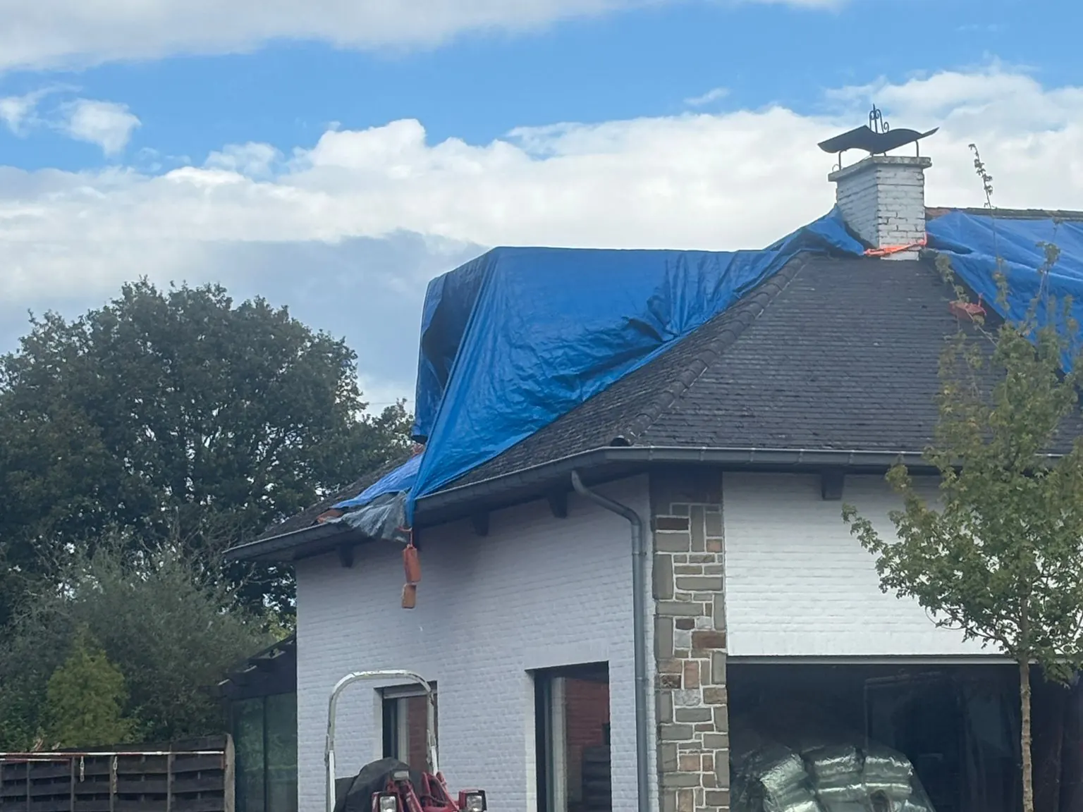 Renovatie met nieuw dak in Wijgmaal, voor de werken