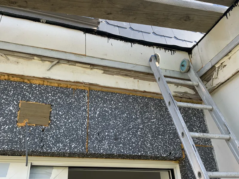 isolatieplaten met ladder, detail